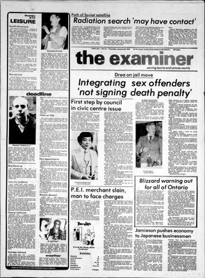 Barrie Examiner, 26 Jan 1978