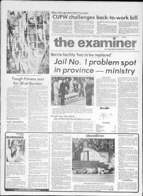 Barrie Examiner, 21 Oct 1978