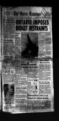 Barrie Examiner, 24 Nov 1972