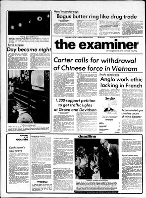 Barrie Examiner, 27 Feb 1979