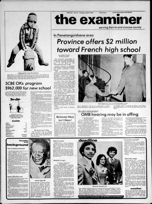 Barrie Examiner, 12 Apr 1979