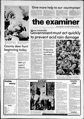 Barrie Examiner, 5 Nov 1979