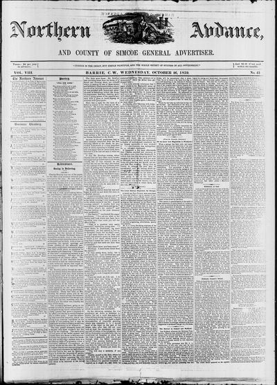 Northern Advance, 26 Oct 1859