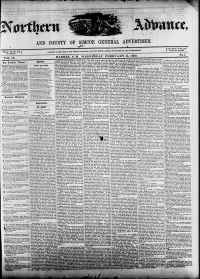 Northern Advance, 15 Feb 1860