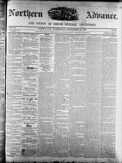 Northern Advance, 5 Sep 1860