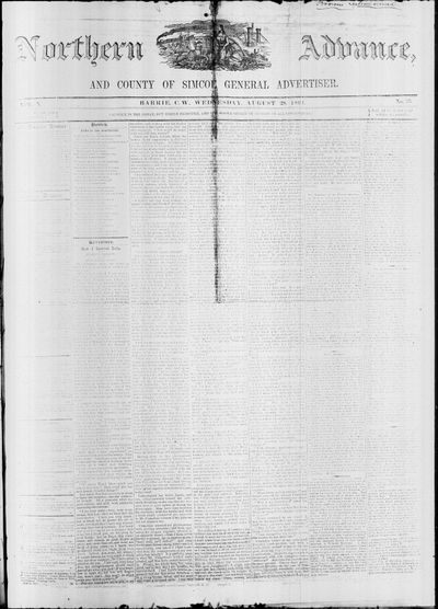 Northern Advance, 28 Aug 1861