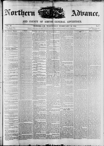 Northern Advance, 12 Feb 1862