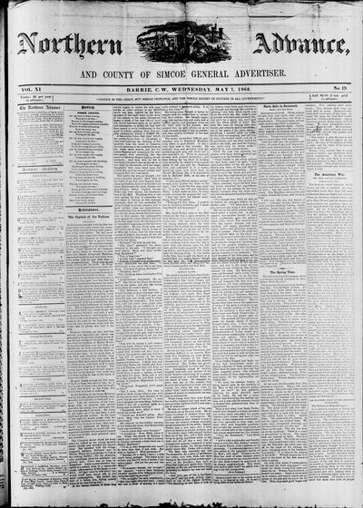 Northern Advance, 7 May 1862