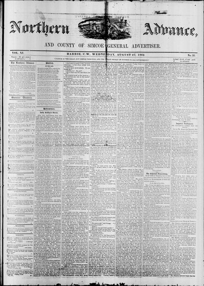 Northern Advance, 27 Aug 1862