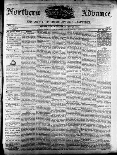 Northern Advance, 20 May 1863