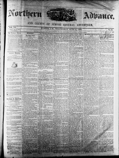 Northern Advance, 17 Jun 1863