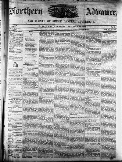 Northern Advance, 28 Oct 1863