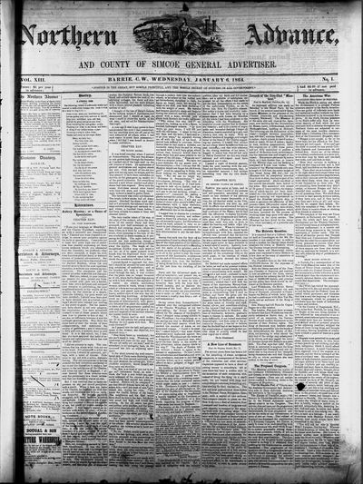 Northern Advance, 6 Jan 1864