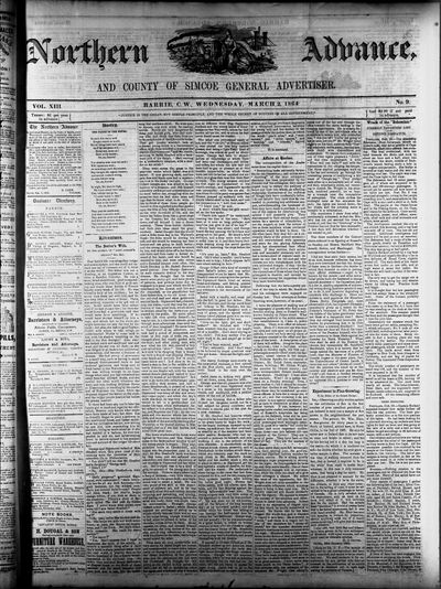 Northern Advance, 2 Mar 1864