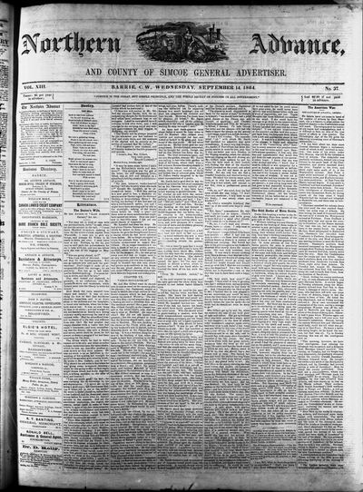 Northern Advance, 14 Sep 1864