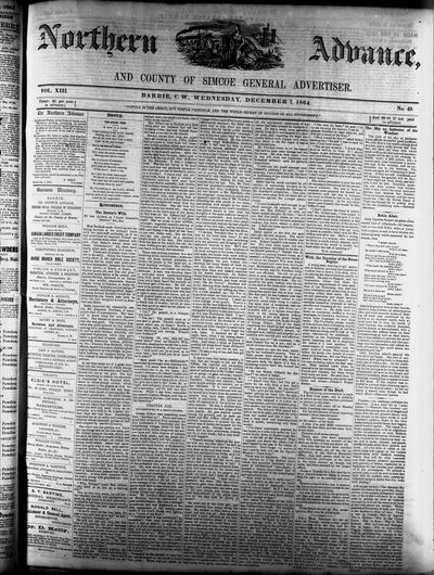 Northern Advance, 7 Dec 1864