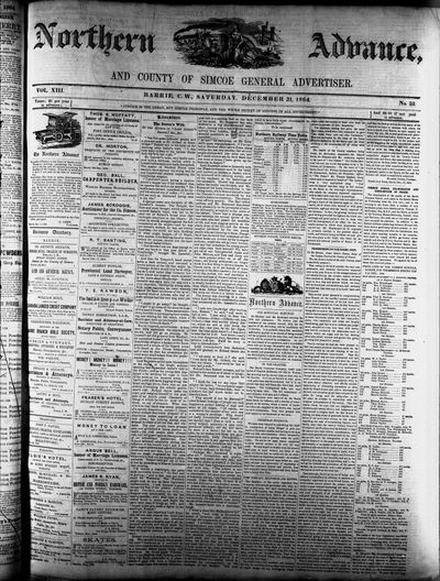 Northern Advance, 31 Dec 1864