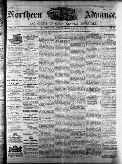 Northern Advance, 14 Mar 1866