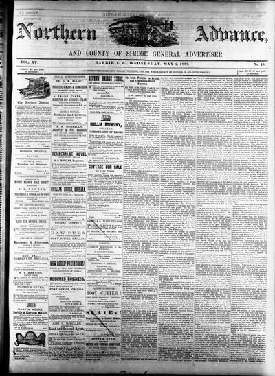 Northern Advance, 2 May 1866