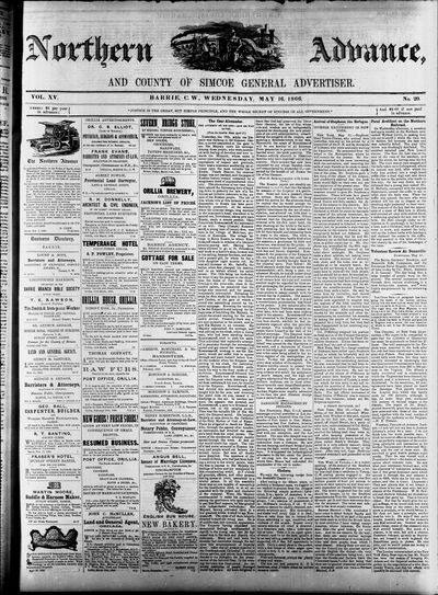 Northern Advance, 16 May 1866