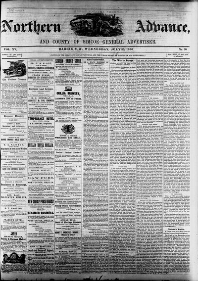 Northern Advance, 25 Jul 1866