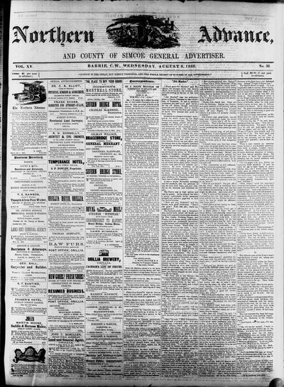 Northern Advance, 8 Aug 1866