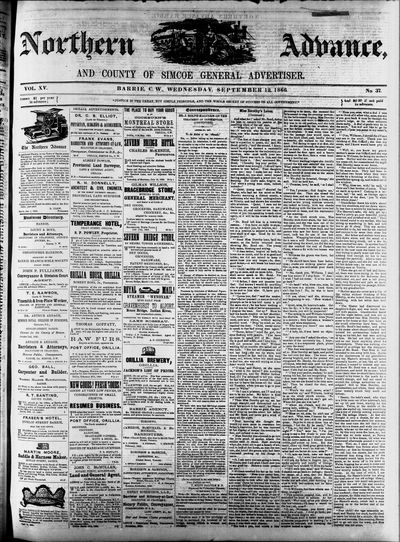 Northern Advance, 12 Sep 1866