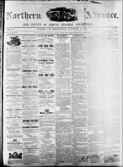 Northern Advance, 17 Oct 1866