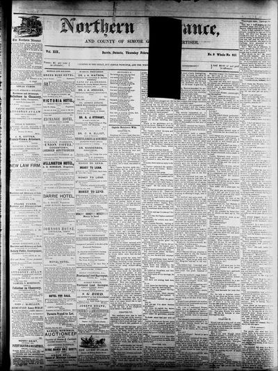 Northern Advance, 24 Feb 1870