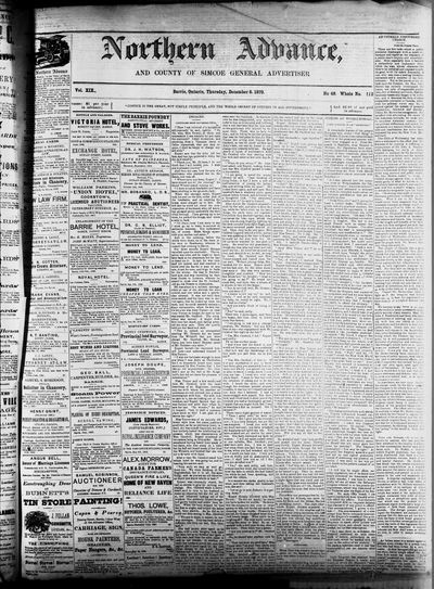 Northern Advance, 8 Dec 1870