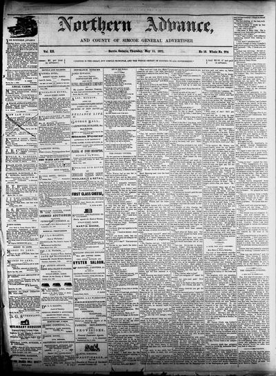 Northern Advance, 11 May 1871