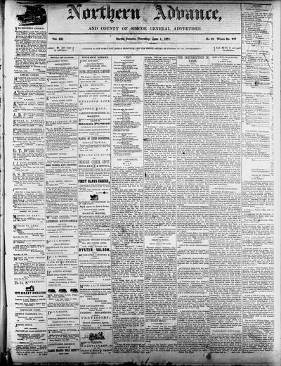 Northern Advance, 1 Jun 1871