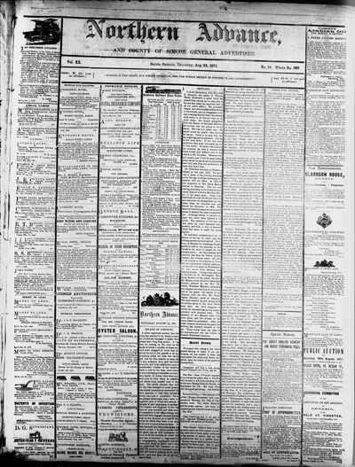 Northern Advance, 24 Aug 1871