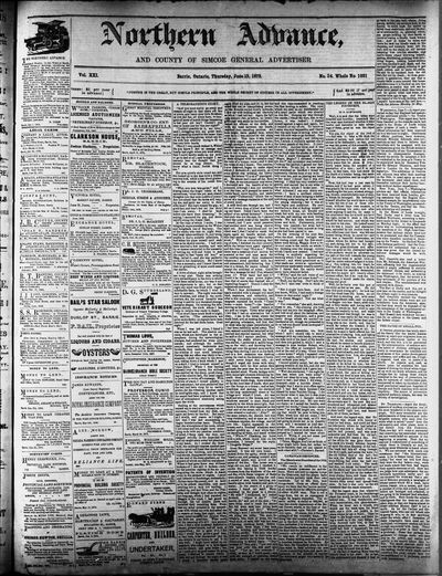 Northern Advance, 13 Jun 1872