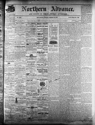 Northern Advance, 18 Sep 1873