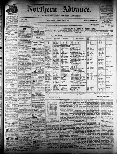 Northern Advance, 18 Jun 1874