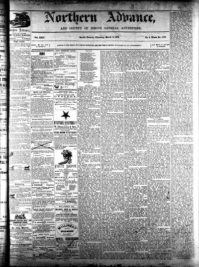 Northern Advance, 4 Mar 1875