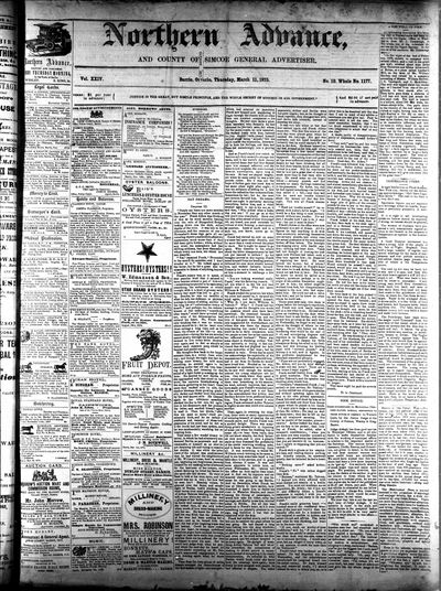 Northern Advance, 11 Mar 1875