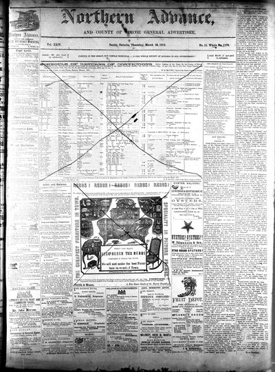 Northern Advance, 18 Mar 1875