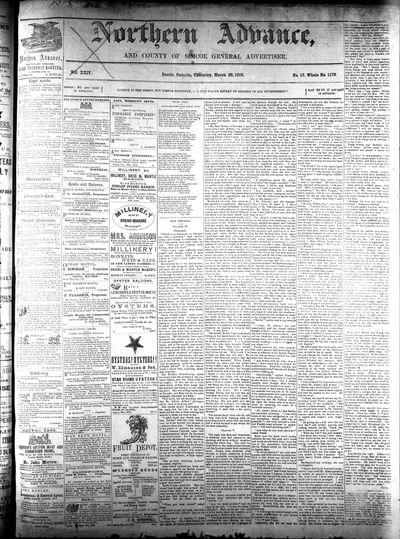 Northern Advance, 25 Mar 1875