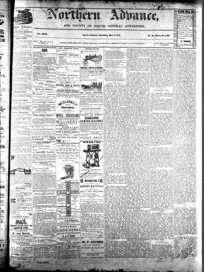 Northern Advance, 6 May 1875