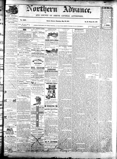 Northern Advance, 20 May 1875