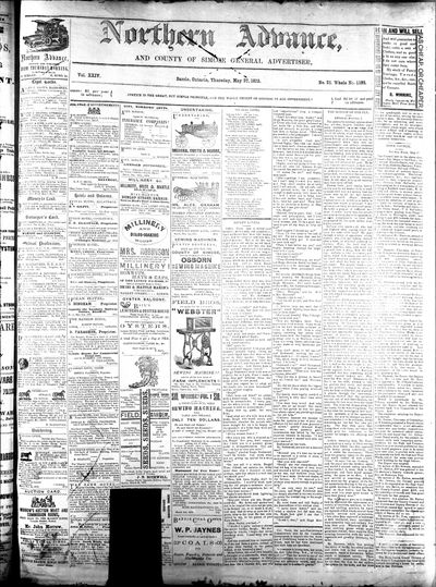 Northern Advance, 27 May 1875