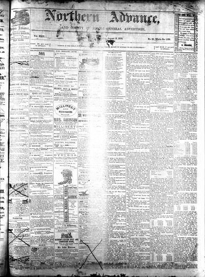 Northern Advance, 12 Aug 1875