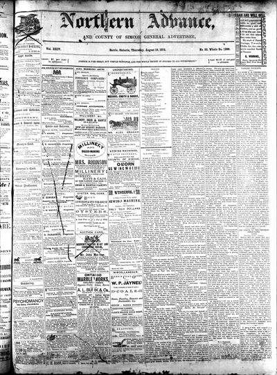 Northern Advance, 19 Aug 1875