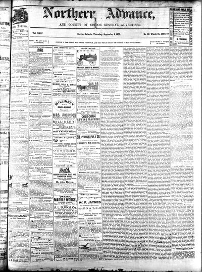 Northern Advance, 9 Sep 1875