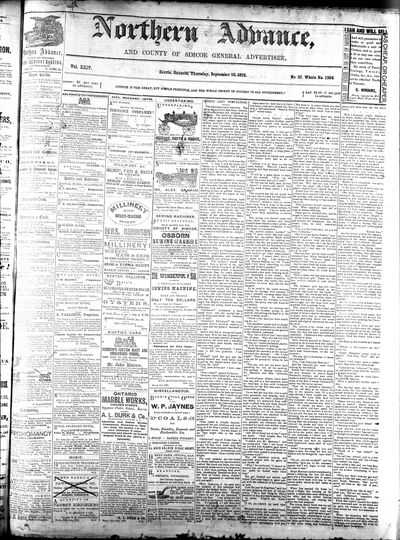 Northern Advance, 16 Sep 1875