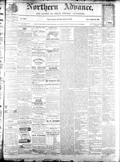 Northern Advance, 14 Oct 1875