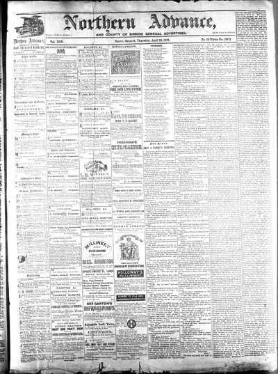 Northern Advance, 13 Apr 1876