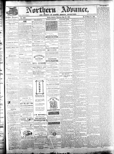 Northern Advance, 25 May 1876